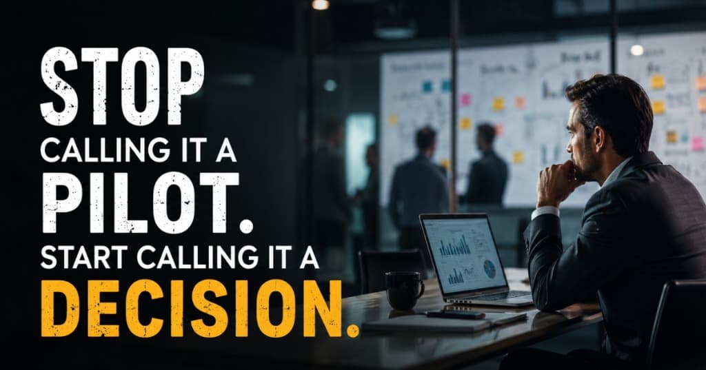 Stop Calling It a Pilot. Start Calling It a Decision.