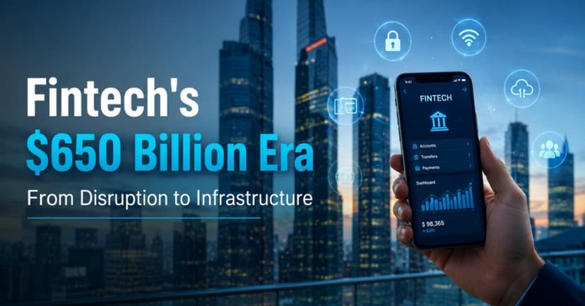 Fintech's $650 Billion Era: From Disruption to Infrastructure