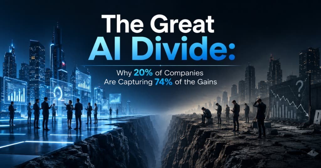 The Great AI Divide: Why 20% of Companies Are Capturing 74% of the Gains